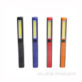 Torcha de lápiz recargable de plástico Cob USB